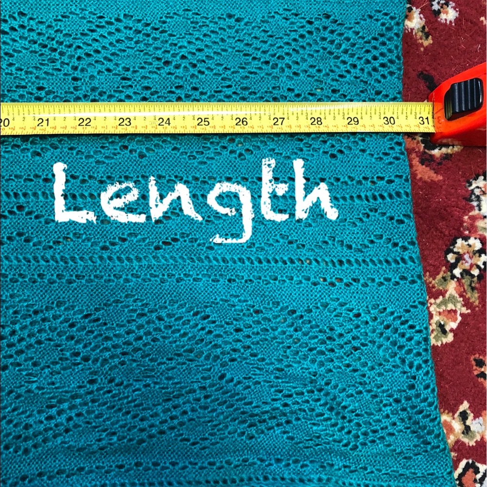 Turquoise Infinity Scarf - Picture 5 of 6